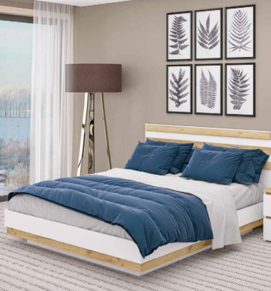 Кровать двухспальная ГРАЦИЯ с парящим эффектом &mdash; Аэлита