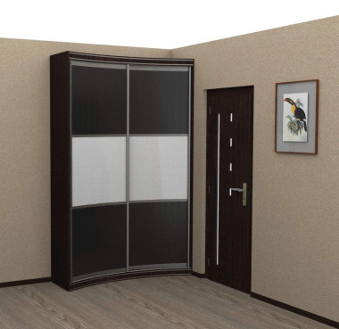 Радиусный шкаф купе "Радуга" вогнутый 450 &mdash; Аэлита