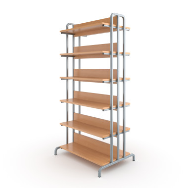 Стеллаж библиотечный двухсторонний &mdash; Аэлита