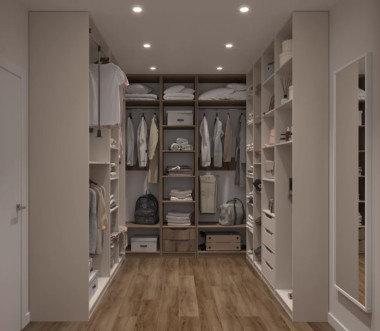 Гардеробная модульная П-образная 2400*2200*выс.2600 &mdash; Аэлита