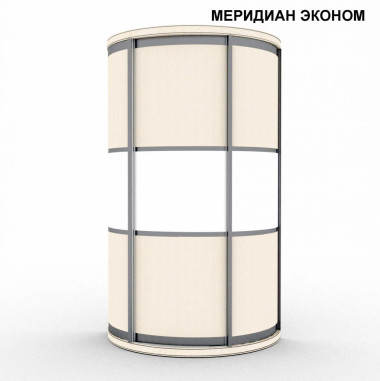 Радиусный шкаф-купе МЕРИДИАН эконом 1300*700*2200 &mdash; Аэлита