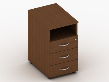 Тумба приставная с 3 ящиками и замком 390х600х750 &mdash; Аэлита