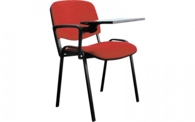 Стул ИЗО черный с пюпитром, ткань красная С02 WIN 16 &mdash; Аэлита