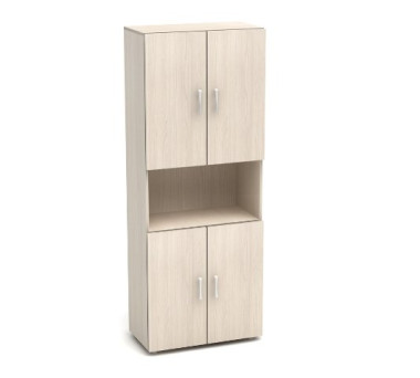 Шкаф высокий одна открполка (700х350х1830) (ШК31+ДК32х4) &mdash; Аэлита