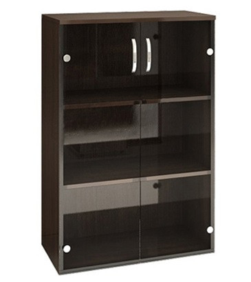 Шкаф средний со стеклом 800х450х1177 &mdash; Аэлита