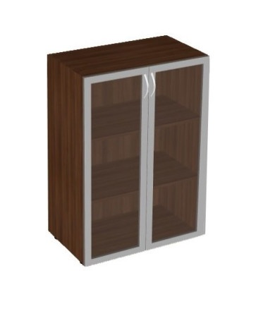 Шкаф со стеклом в алюмин. раме 800x450x1177 &mdash; Аэлита