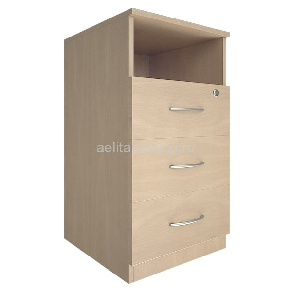 Тумба приставная с 3 ящиками Nova S (с замком) 