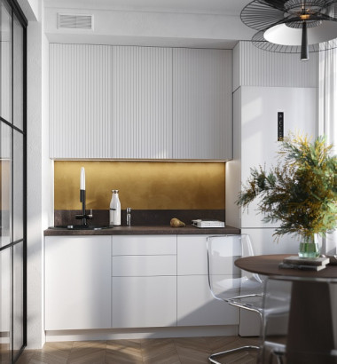 Кухонный гарнитур СИЭЛЬ 1800 с фрезеровкой — Аэлита