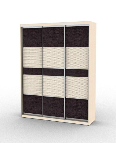 Шкаф-купе трехдверный с комбинированными фасадами (модель 3.5.4) &mdash; Аэлита