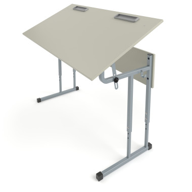 Стол (парта) ученический 2-местный регулируемый 1200*500 с наклоном столешницы &mdash; Аэлита