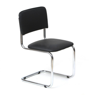 Офисный стул Сильвия хром в кожзаме V &mdash; Аэлита