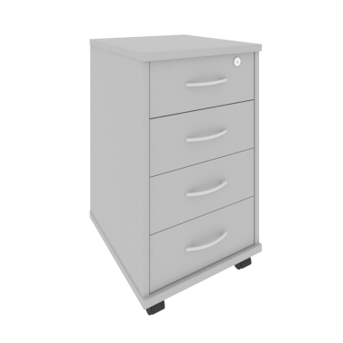 Тумба 412*450*708 подкатная Рива (4 ящика, с замком) &mdash; Аэлита